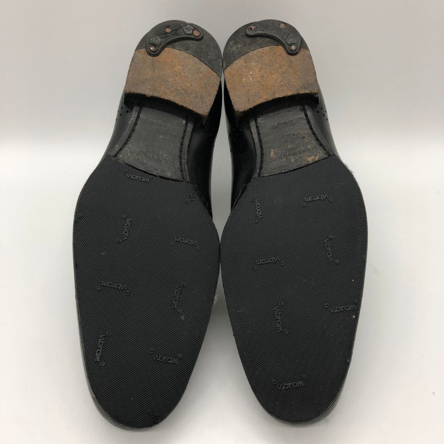 ルイ ヴィトン レザーシューズ ダブルモンク ST1110 カーフ メダリオン メンズ ブラック サイズUK5.5 LOUIS VUITTON 約24.5cm【PTM】