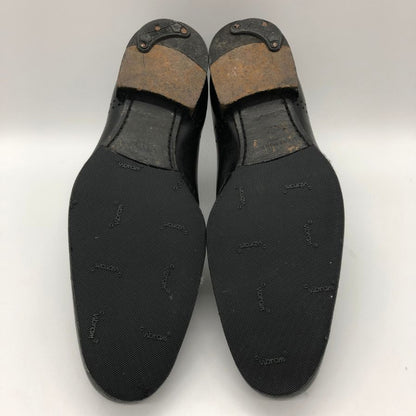ルイ ヴィトン レザーシューズ ダブルモンク ST1110 カーフ メダリオン メンズ ブラック サイズUK5.5 LOUIS VUITTON 約24.5cm【PTM】