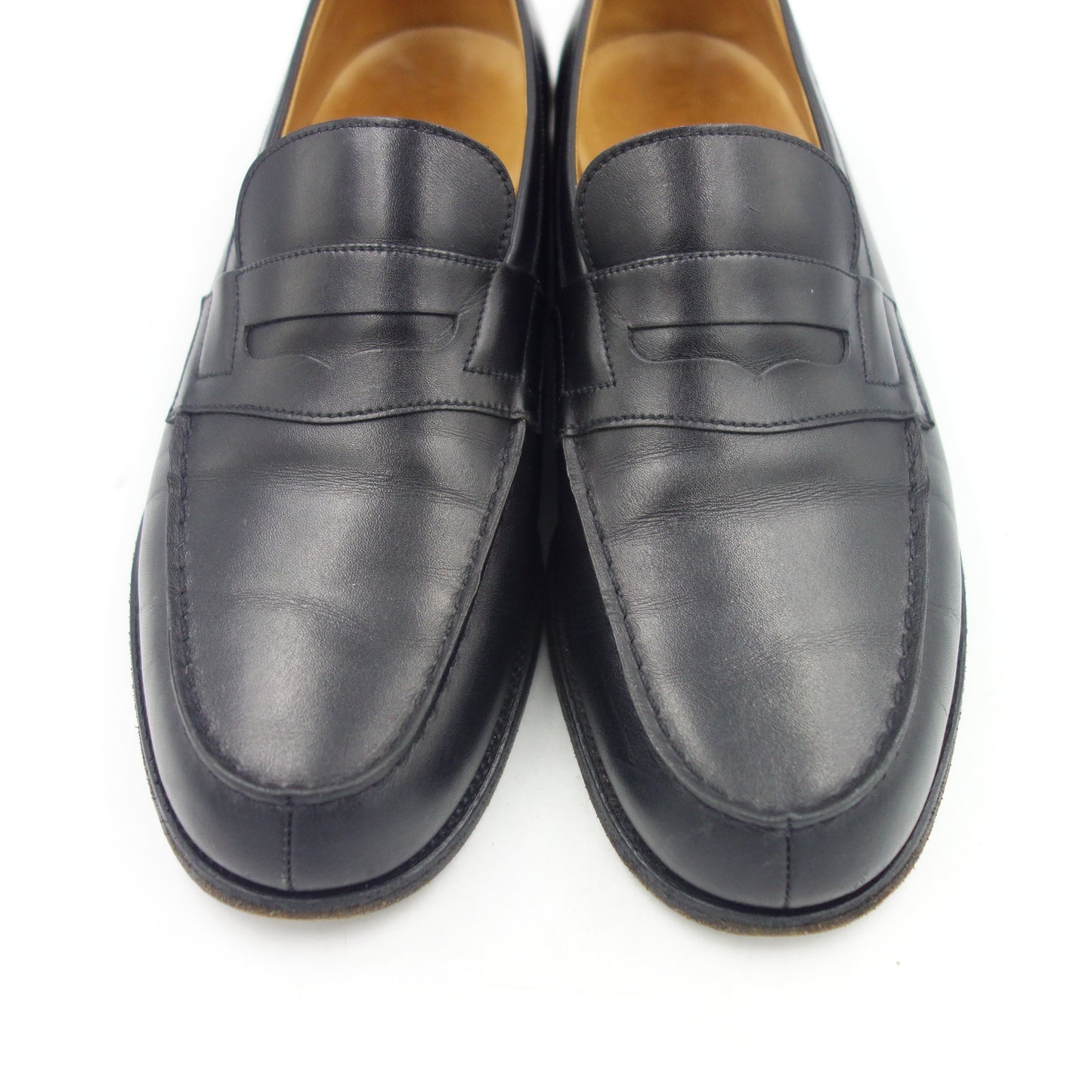 Good condition ◆ JM Weston leather shoes signature loafers 180 black men's size 8C JMWESTON [LA] 
