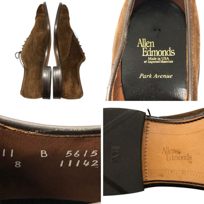アレンエドモンズ レザーシューズ 5615 PARK AVENUE ストレートチップ スエード ブラウン サイズ11 Allen Edmonds 約29.0cm【AFC6】