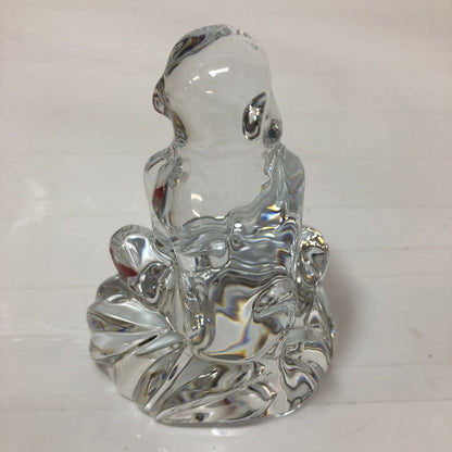 バカラ クリスタルオブジェ 干支 猿 Baccarat【AFB55】【中古】
