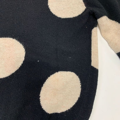 中古■ヴィヴィアン ウエストウッド レッドレーベル カーディガン 刺繍 ドット 水玉柄 ブラック ホワイト レディース サイズ2 Vivienne Westwood RED LABEL 【AFB28】