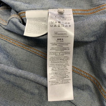 美品◆ステラマッカートニー デニムジャケット レース レディース サイズ42 STELLA McCARTNEY 【AFA6】
