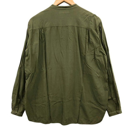 美品◆フルカウント シャツ 4074 長袖 レーヨン プルオーバー メンズ グリーン サイズフリー FULLCOUNT 【AFB42】