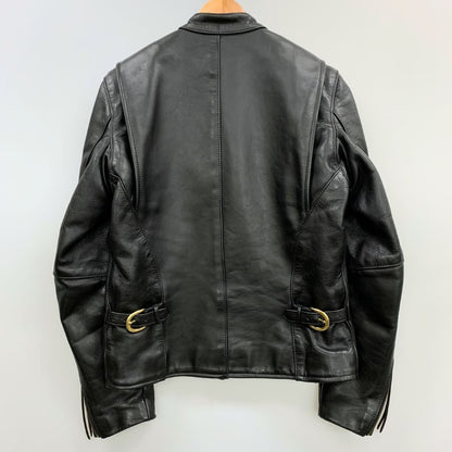 中古◆バンソン シングルライダース タイプB ブラック サイズ38 VANSON 【AFG1】