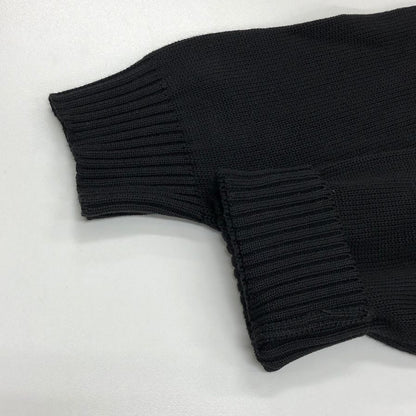 美品◆サルヴァトーレ フェラガモ Vネック カーディガン 100%コットン レディース サイズM ダークグレー ヴィンテージ Salvatore Ferragamo 【AFB6】