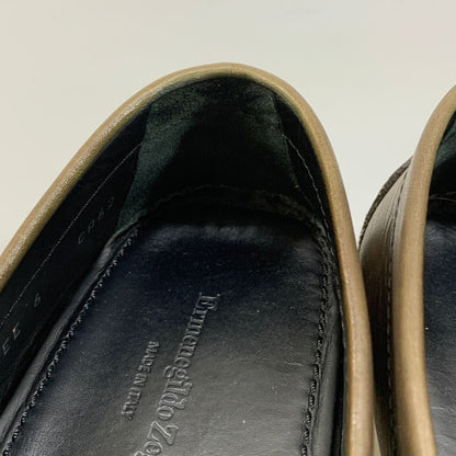 エルメネジルドゼニア ドライビングシューズ ビット ローファー レザー ブラウン メンズ サイズ6 Ermenegildo Zegna 約24.0cm【AFC3】