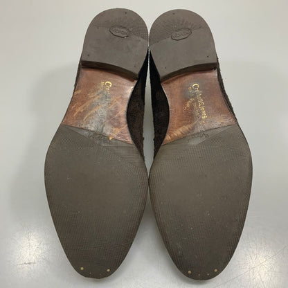 クロケット&ジョーンズ HARCOURT2 ローファー スエード ブラウン サイズUK6E Crockett&Jones ローファー 約25.5cm【LA】【中古】