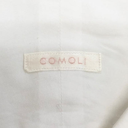 美品◆コモリ 長袖シャツ ホワイト メンズ サイズ3 C03-02001 COMOLI 【AFB17】