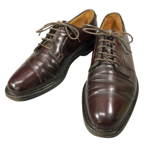 フローシャイム レザーシューズ 651755 プレーントゥ コードバン バーガンディ メンズ  サイズ8D FLORSHEIM 約26.0cm【AFC41-2】