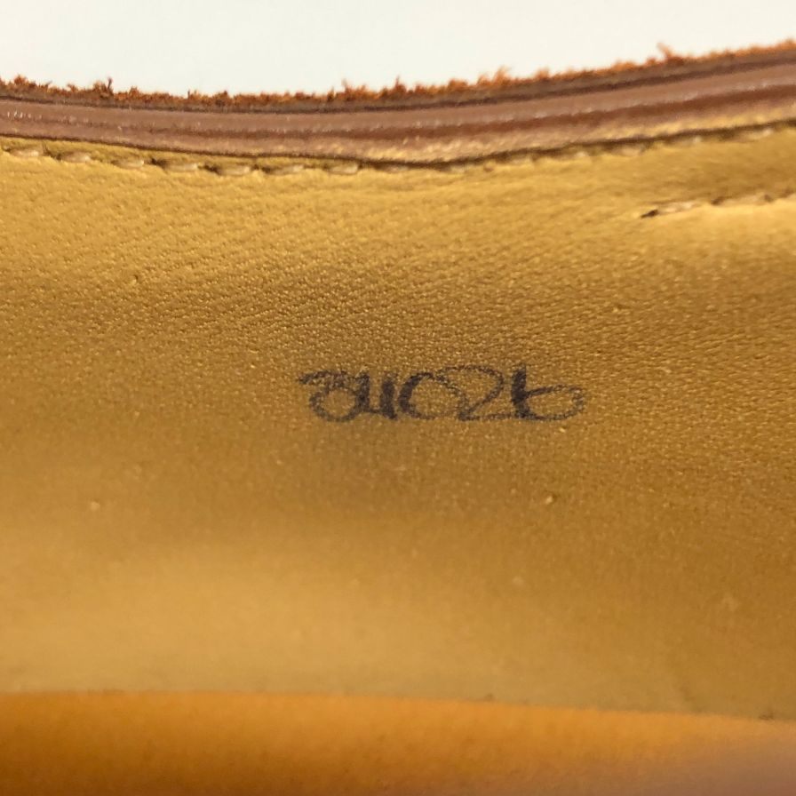 ジョンロブ レザーシューズ ダブルモンク ウィリアム スエード ブラウン メンズ サイズUK7E 9795ラスト JOHN LOBB William スエードシューズ 約25.5cm【LA】【中古】