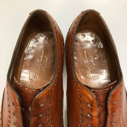 ロイドフットウェア セミブローグ カーフ 14284 ブラウン サイズUK7.5E 202ラスト Lloyd Footwear 約26.0cm【AFC41-2】