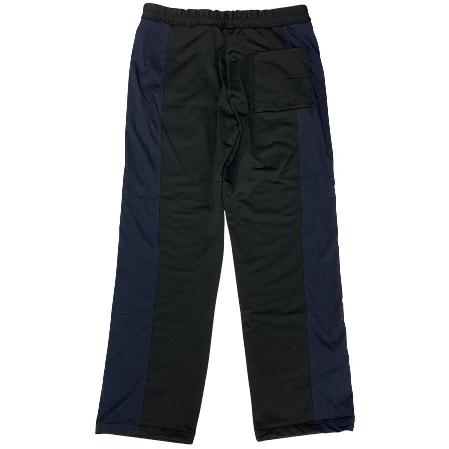 ランバン オンブルー イージー パンツ ワイドシルエット ナイロン ストレッチ メンズ ブラック サイズ50 LANVIN en Bleu 【AFB41】