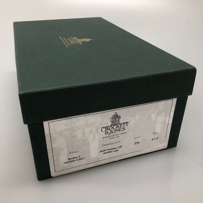 クロケットアンドジョーンズ カーフレザーローファー ボストン2 ブラウン サイズUK6.5E Crockett&Jones ローファー 約25.5cm【LA】【中古】