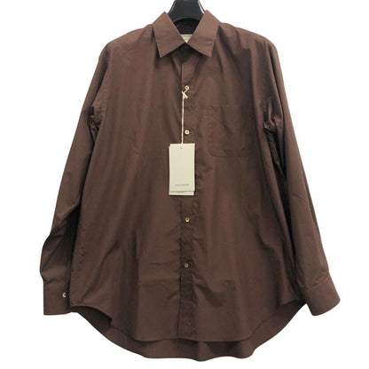 極美品◆マーカウェア ドレスシャツ  A26B02SH01C ブラウン メンズ サイズ2 MARKAWARE 【AFB15】