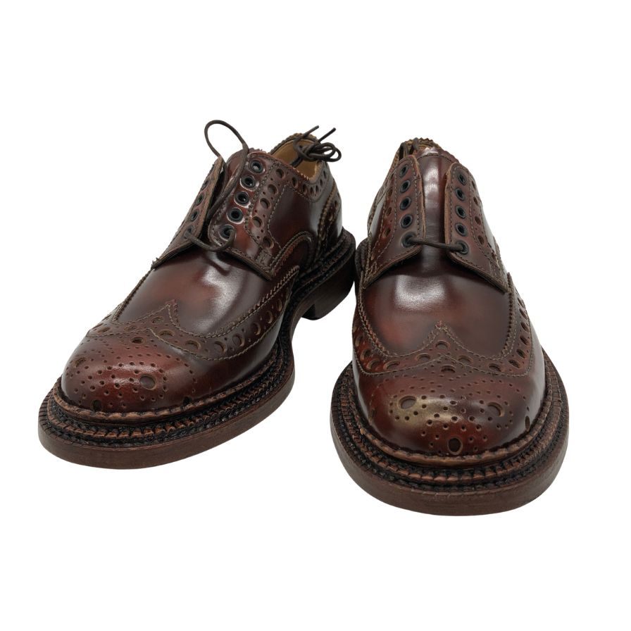 グレンソン アーチー ウィングチップ レザーシューズ ブラウン サイズ 6 メンズ GRENSON 約25.0cm【AFD13】