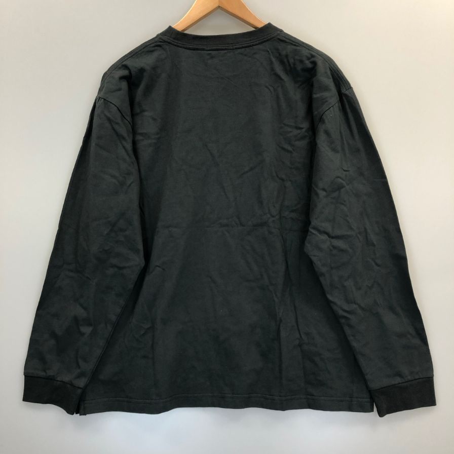 新品同様◆サフューズ ロングスリーブTシャツ TW-01185 チャコールグレー サイズL メンズ USAコットン SUFFUSE 【AFB4】
