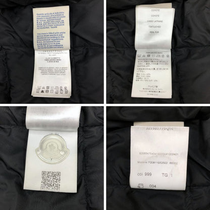 中古◆モンクレール ダウンジャケット CLUNY メンズ ブラック サイズ1 【AFA6】
