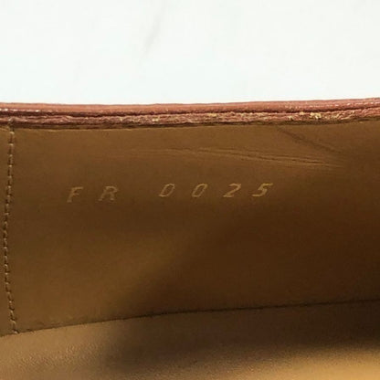 ルイヴィトン レザーシューズ シングルストラップ FR 0025 LVロゴ メンズ  サイズ7 ブラウン LOUIS VUITTON 約26.0cm【AFC48】
