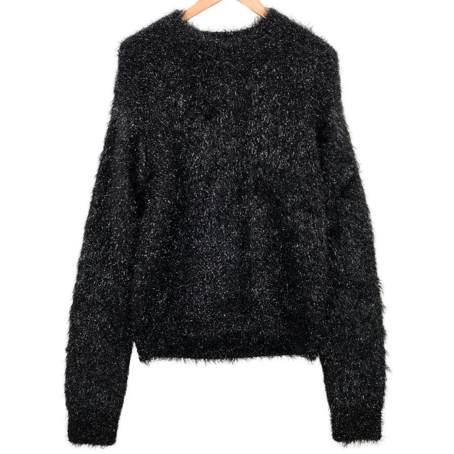 極美品◆ドルチェ&ガッバーナ トップス セーター ラメ加工 レディース サイズ40 ブラック DOLCE&GABBANA 【AFB29】