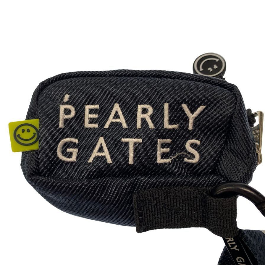 極美品◆パーリーゲイツ ラウンドトートバッグ ナイロン ネイビー PEARLY GATES【AFE4】