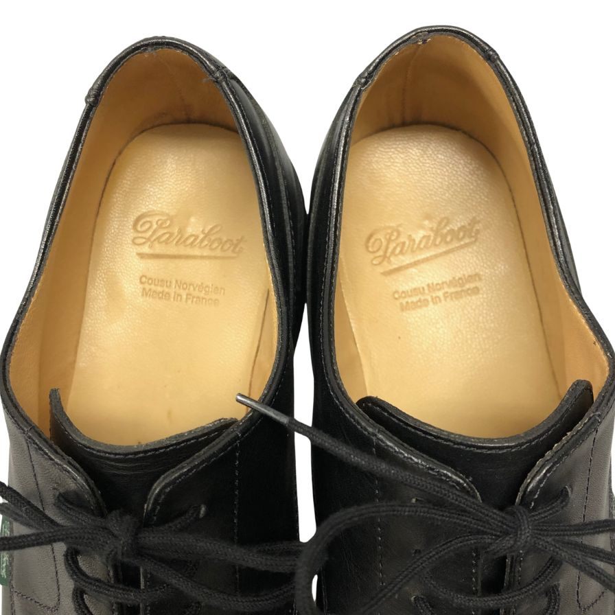 パラブーツ レザーシューズ Uチップ シャンボード メンズ サイズ7.5 ブラック Paraboot CHAMBORD 約26.5cm【AFD9】