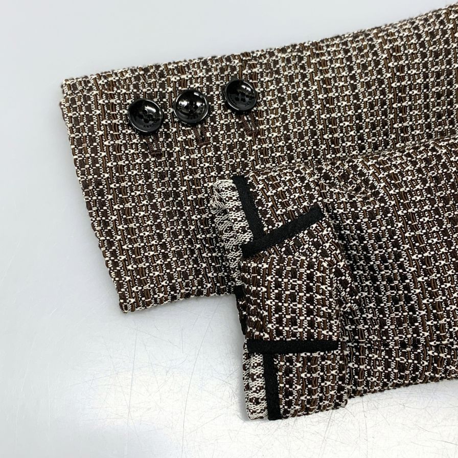 美品◆バーバリーブラックレーベル セットアップ ツイード サイズ38 BURBERRY BLACK LABEL 【AFB10】