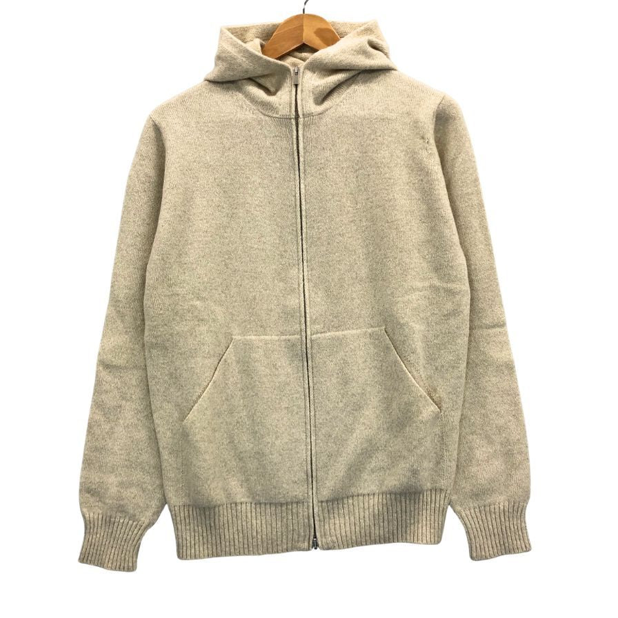 美品◆サンモリッツ ウール カシミヤ混合 ジップアップ パーカー メンズ サイズ 46  ベージュ系 st moritz 【AFB13】