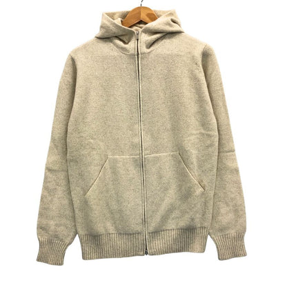 美品◆サンモリッツ ウール カシミヤ混合 ジップアップ パーカー メンズ サイズ 46  ベージュ系 st moritz 【AFB13】
