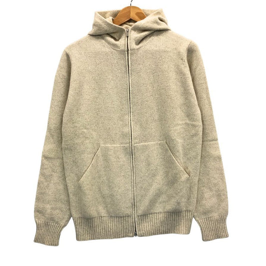 美品◆サンモリッツ ウール カシミヤ混合 ジップアップ パーカー メンズ サイズ 46  ベージュ系 st moritz 【AFB13】