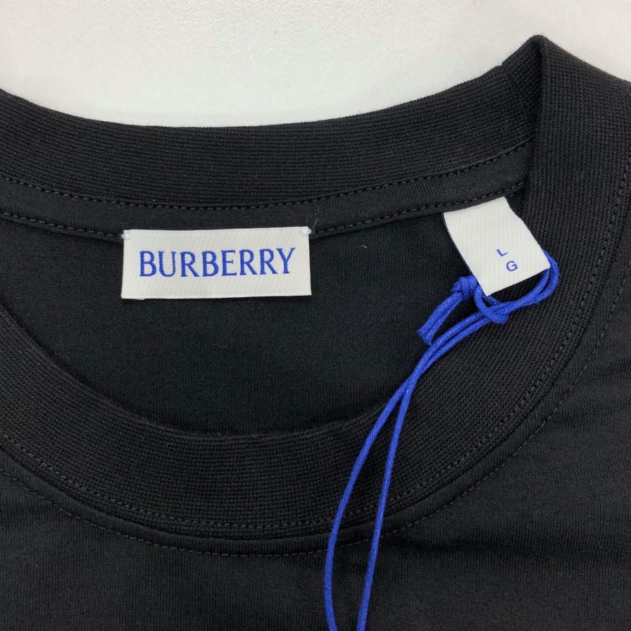 新品同様◆バーバリー 半袖Tシャツ ロゴ ELLISON PRT ブラック メンズ サイズL BURBERRY 【AFB46】