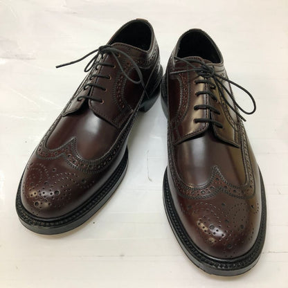 ジョンストン＆マーフィー レザーシューズ ウイングチップ クラウン アリストクラフト メンズ サイズ8 ブラウン JOHNSTON & MURPHY 約26.0cm【AFD2】