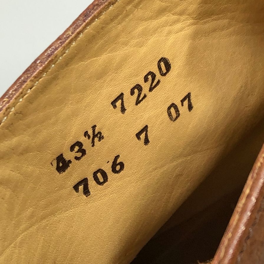 ココン ブーツ 7220 キャップトゥ カーフ ブラウン メンズ サイズ43.5 KOKON ブーツ 約27.5cm【LA】【中古】