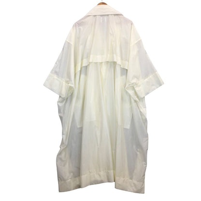 中古◆プリーツプリーズ ウィンドコート ナイロン ホワイト サイズフリー PP11-ZA961 PLEATS PLEASE ISSEY MIYAKE 【AFB19】