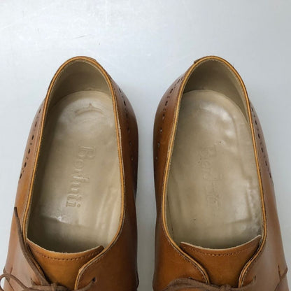 ベルルッティ レザー 内羽根 ドレスシューズ プレーントゥ メンズ サイズ8.5 ブラウン Berluti 約27.5cm【PTM3】