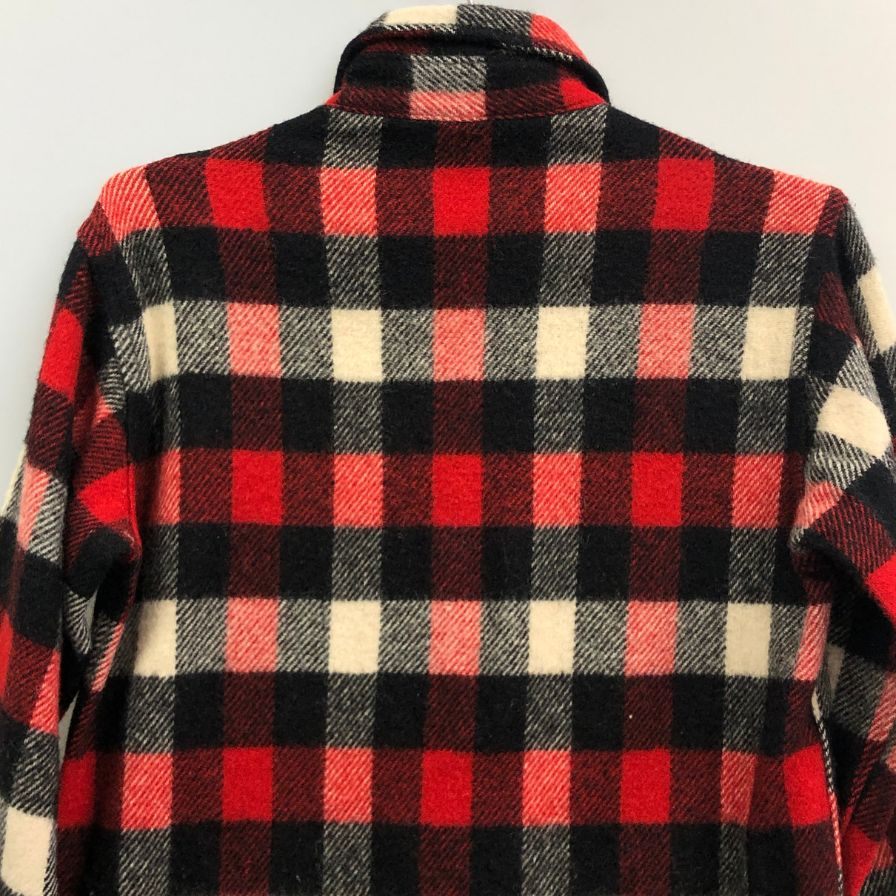 美品◆ウールリッチ シャツジャケット 70年代 三角タグ チェック ウール メンズ サイズS wool rich 【AFA16】