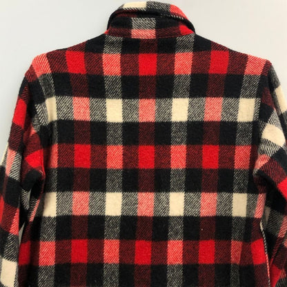 美品◆ウールリッチ シャツジャケット 70年代 三角タグ チェック ウール メンズ サイズS wool rich 【AFA16】