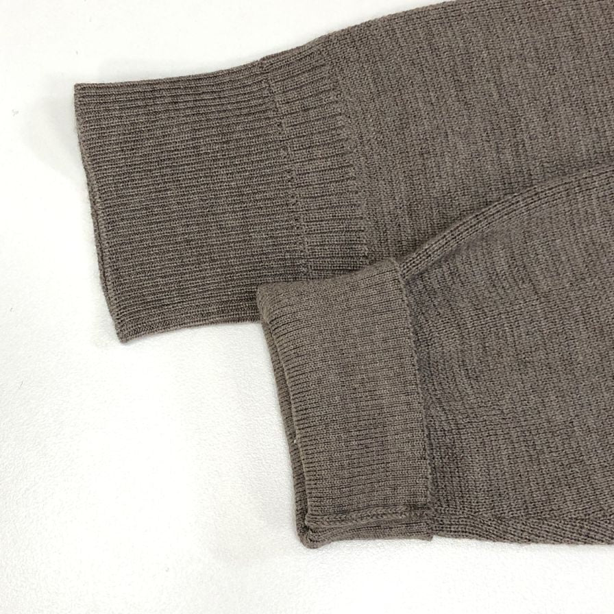 美品◆ザノーネ ニット 12ゲージ ウール クルーネック メンズ グレー サイズ44 ZANONE 【AFB4】