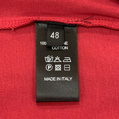 新品同様◆ロベルトコリーナ Tシャツ レッド コットン サイズ48 メンズ roberto collina 【AFB41】