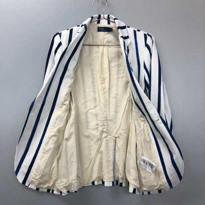 美品◆ポロ ラルフローレン ジャケット 1B ストライプ メンズ サイズ2 Polo Ralph Lauren 【AFB51】