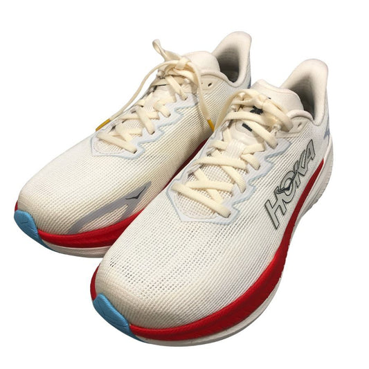 ホカオネオネ ランニングシューズ マッハ X3 ホワイト メンズ 26.5㎝ HOKA ONE ONE【AFC8】【中古】