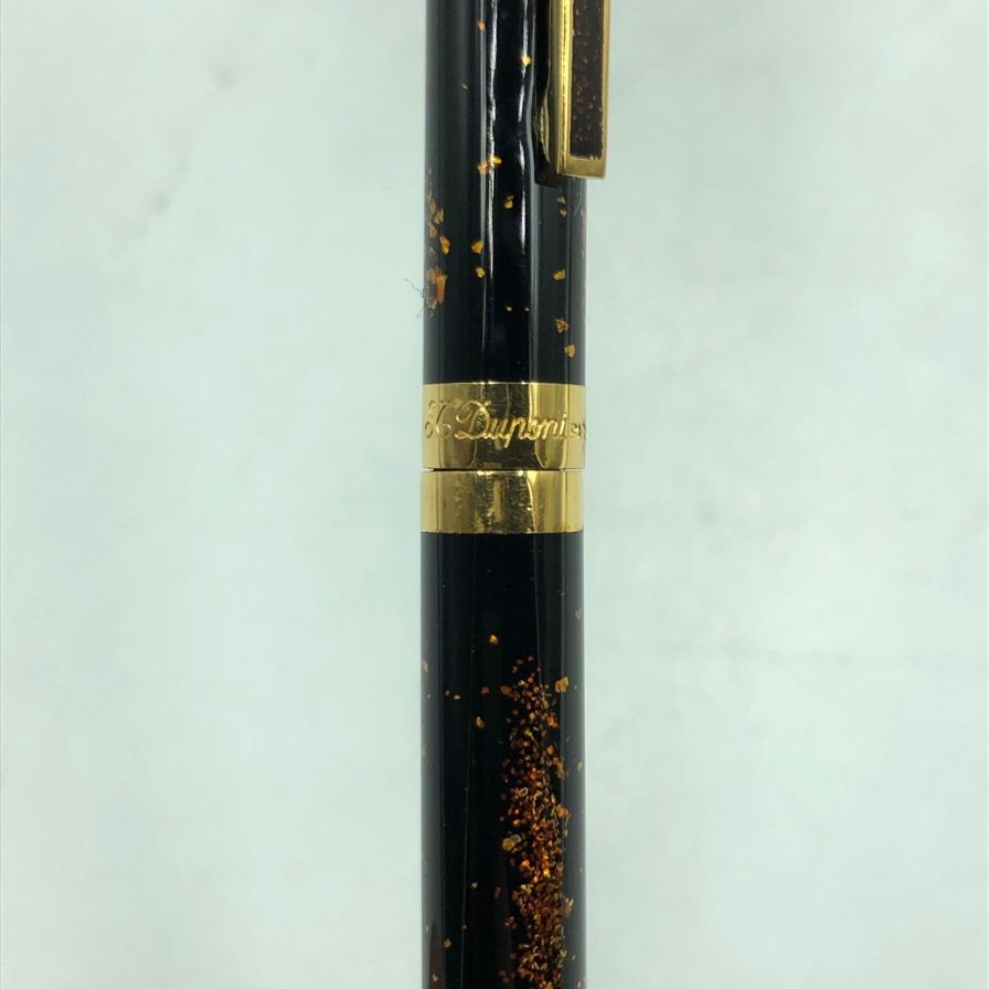 デュポン ボールペン ツイスト式 LAQUE DE CHINE マーブル柄 ブラウン系 ゴールド S.T.Dupont【AFI12】