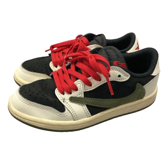 ナイキ スニーカー エアジョーダン 1 ロウ DZ5909ｰ700 トラヴィススコット キッズ サイズ19cm Nike PS Air Jordan 1 Low OG MEDIUM OLIVE Travis Scott 約19.0cm【AFD5】