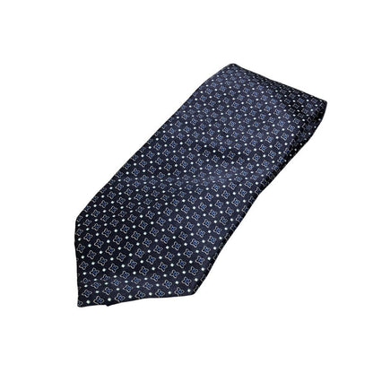 エルメネジルド ゼニア ネクタイ 100%シルク ネイビー Ermenegildo Zegna【AFB50】