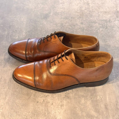 クロケット&ジョーンズ ストレートチップ コノート 236ラスト ブラウン サイズUK6.5F メンズ CROCKETT&JONES ビジネスシューズ 約25.0cm【LA】【中古】