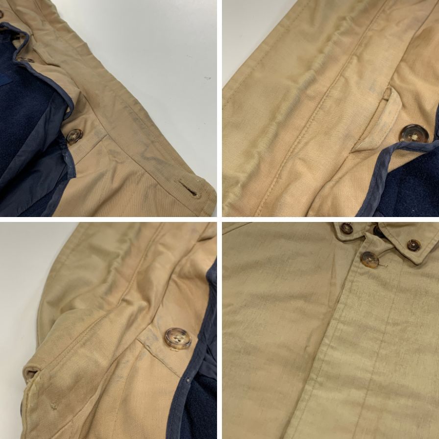 中古◆ブルックスブラザーズ ハーフコート ライナー付き ベージュ メンズ サイズM Brooks Brothers 【AFA9】