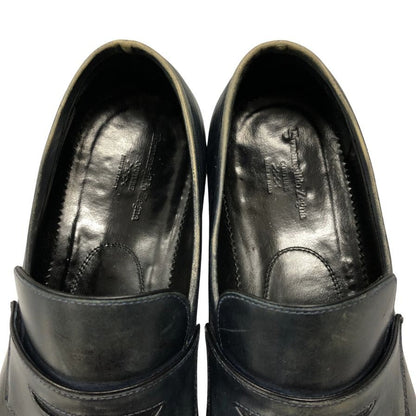 エルメネジルドゼニア クチュールライン コインローファー ダークブラウン グッドイヤー製法 メンズ 8.5EE Ermenegildo Zegna 約27.5cm【AFC5】