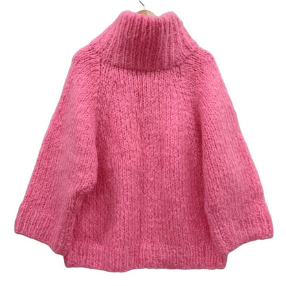 極美品◆マイケルコース ハイネック セーター  モヘア レディース ピンク サイズXS MICHAEL KORS 【AFA19】