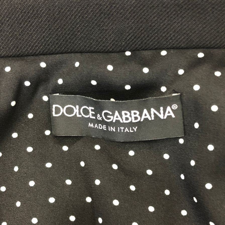 美品◆ドルチェ&ガッバーナ 半袖ショートジャケット レデース サイズ40 ブラック Dolce & Gabbana 【AFB17】