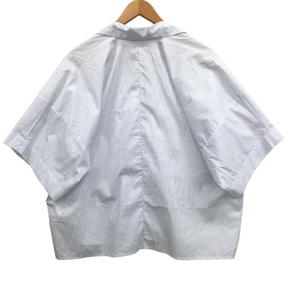 新品同様◆バグッタ 半袖シャツ ストライプ ホワイト系 レディース サイズ38 BAGUTTA 【AFB3】